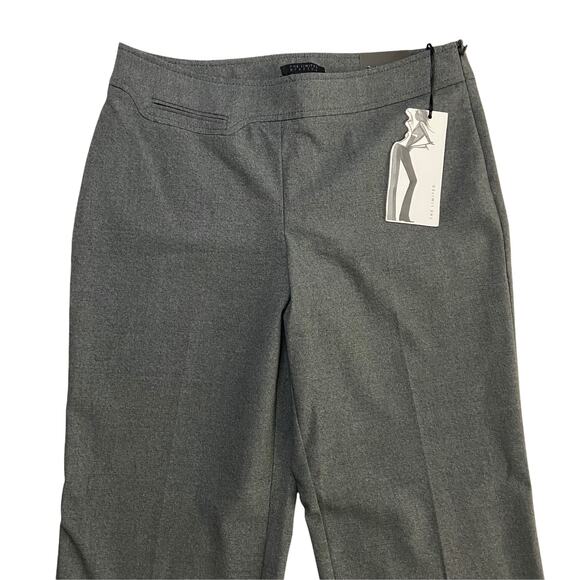 The Limited "Avery" Stretch Gray Side Zip Straight Leg Pants Size 10 - Picture 2 of 11